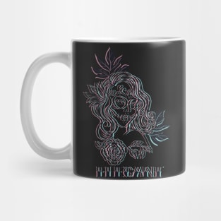 Elegant 3D Voodoo Death Face Hawaiian Woman Mug